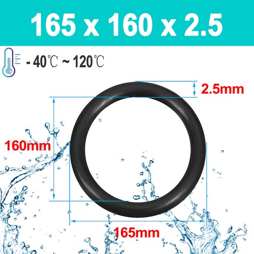 2.5mm Cross Section O-Rings NBR Nitrile Rubber 4mm -245mm ID Oil Resistant Seals - Picture 110 of 116