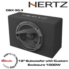 Hertz DBX 30.3 - 12" Car Subwoofer with Custom Box Exclosure 1000W 