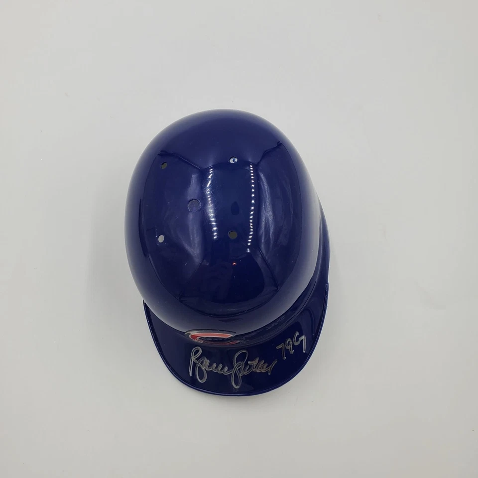 Bruce Sutter Signed Mini Helmet 79 CY Inscription Chicago Cubs JSA COA Riddell - Image 4 of 4