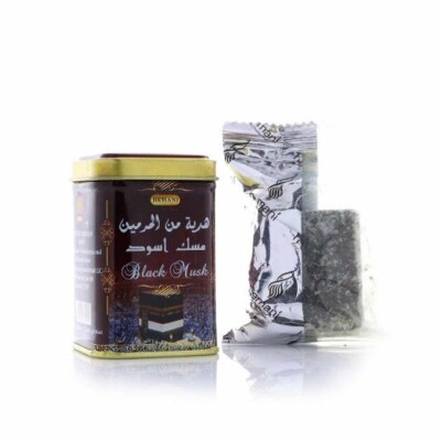 BLACK MUSK JAMID Hemani 25gr Perfume Duftstein Schwarzer Moschus orient Aswad