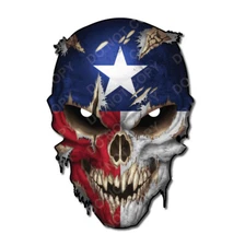 TEXAS TEXANS STATE SKULL USA AMERICAN FLAG DECAL STICKER CAR TRUCK BUMPER PACK