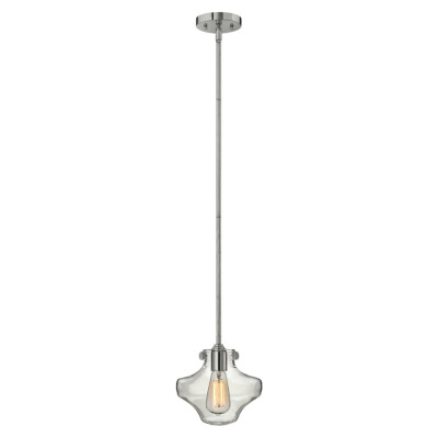 Chrom Durchsichtig Klassisch Hängelampe Pendelleuchte 1x100W/E27