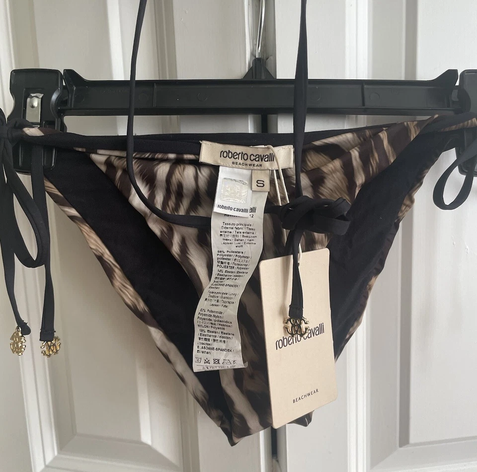 Roberto Cavalli, NWT , Animal Print Bikini, Size S , Made In Italy - Image 2 of 4