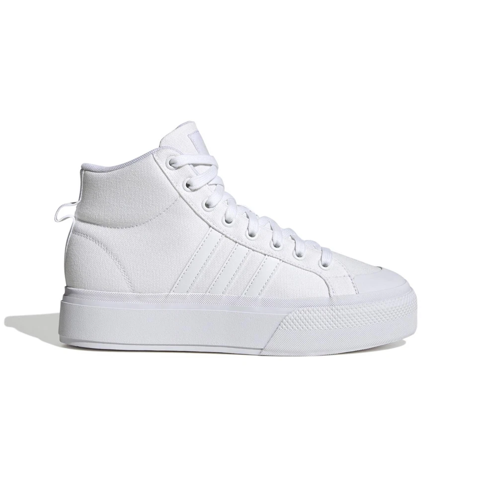 NUEVO EN CAJA ADIDAS EI2316 MUJER BRAVADA 2.0 PLATAFORMA MEDIA SKATE ZAPATOS BLANCOS ZAPATILLAS Foto 4 de 4