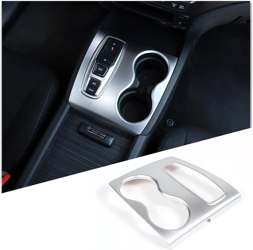 Silver Gear Shift Consoles Cup Holder Panel Cover Fits Pilot Ridgeline Passport