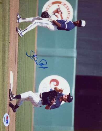 Steve Sax Yankees Psa/dna Signed Original Image 1/1 8x10 Photo Autograph