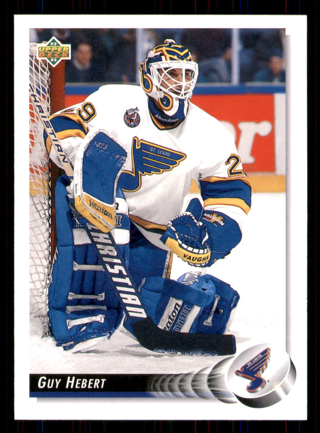 Guy Hebert 1992-93 Upper Deck #501 RC St. Louis Blues