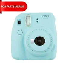 Fuji Instax Mini 9 Instant Film Camera Ice Blue- FOR PARTS/ REPAIR