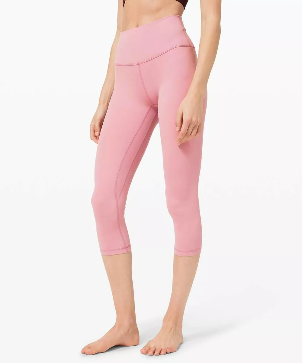 NEW LULULEMON Align Crop 21 8 Pink Taupe