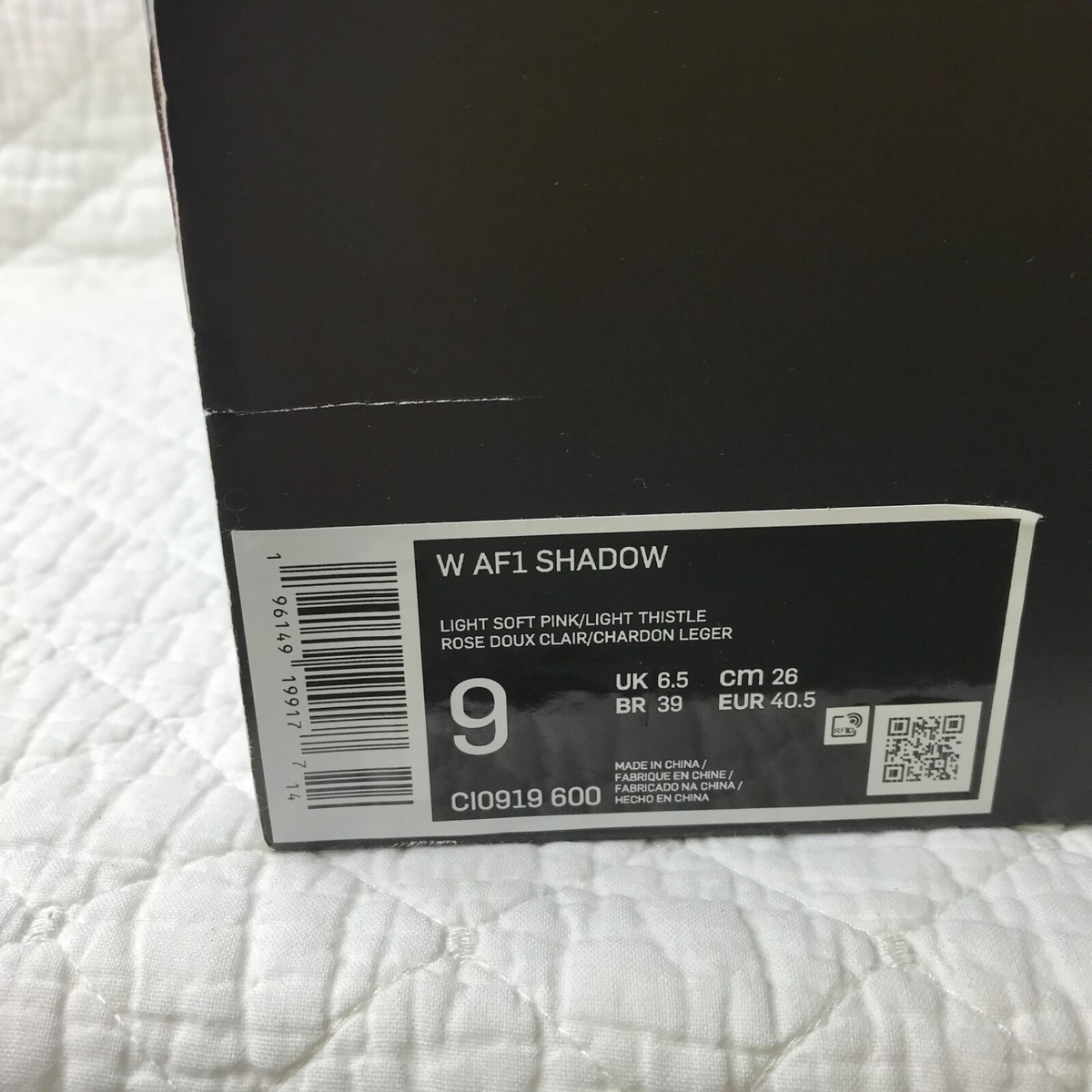 Nike AF1 Air Force 1 Shadow Shoes Women's SZ 9 Pink/Light Nike AF1 Air Force 1 Shadow Shoes Women's SZ 9 Pink/Light