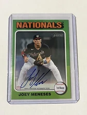 2024 Topps Heritage High Number Joey Meneses Real One Auto #ROA-JME Nationals