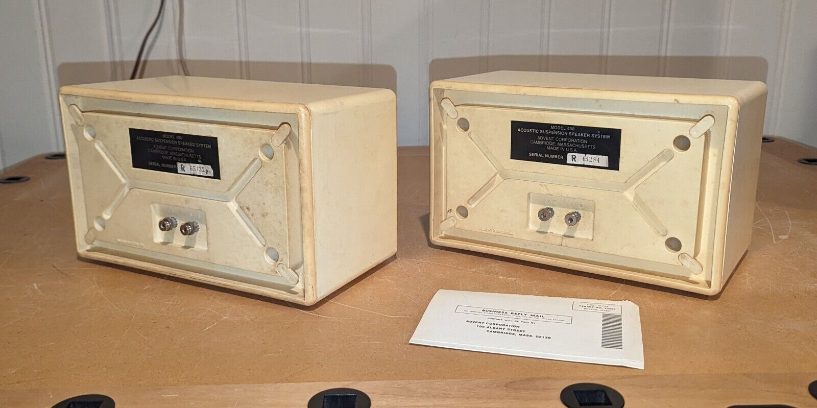 Vintage HiFi Pair of ADVENT Model 400 Acoustic Suspension Loudspeakers ...