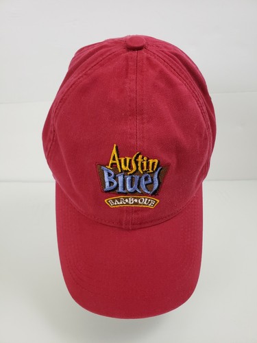 Pacific Headwear Austin Blues Auténtico Bar•B•Que Para Hombre Béisbol Gorra Roja Sombrero - Imagen 2 de 12