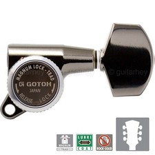 NEW Gotoh SG381-01 MGT MAGNUM LOCK-TRAD Set L3 R3 Guitar Tuners 3x3- COSMO BLACK
