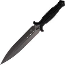 Begg Knives Filoso Dagger 13.5" Black 1095 Gray Fixed Blade Knife w/ Sheath 029