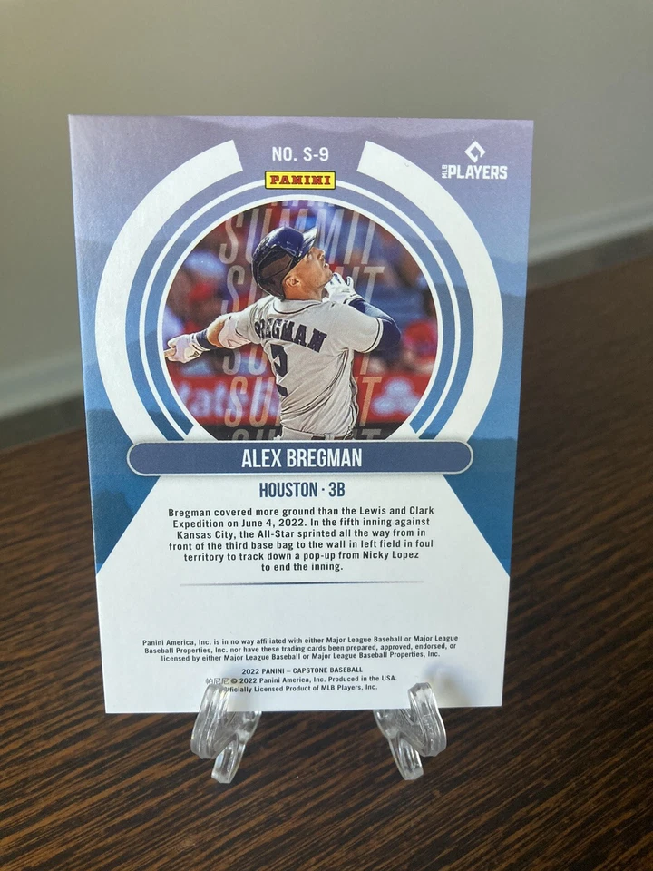 2022 Panini Capstone Summit Alex Bregman - #S-9 Houston Astros - Image 2 of 2