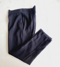 Pinko Natalia High-Waisted Cropped Trousers, Size 6 Black