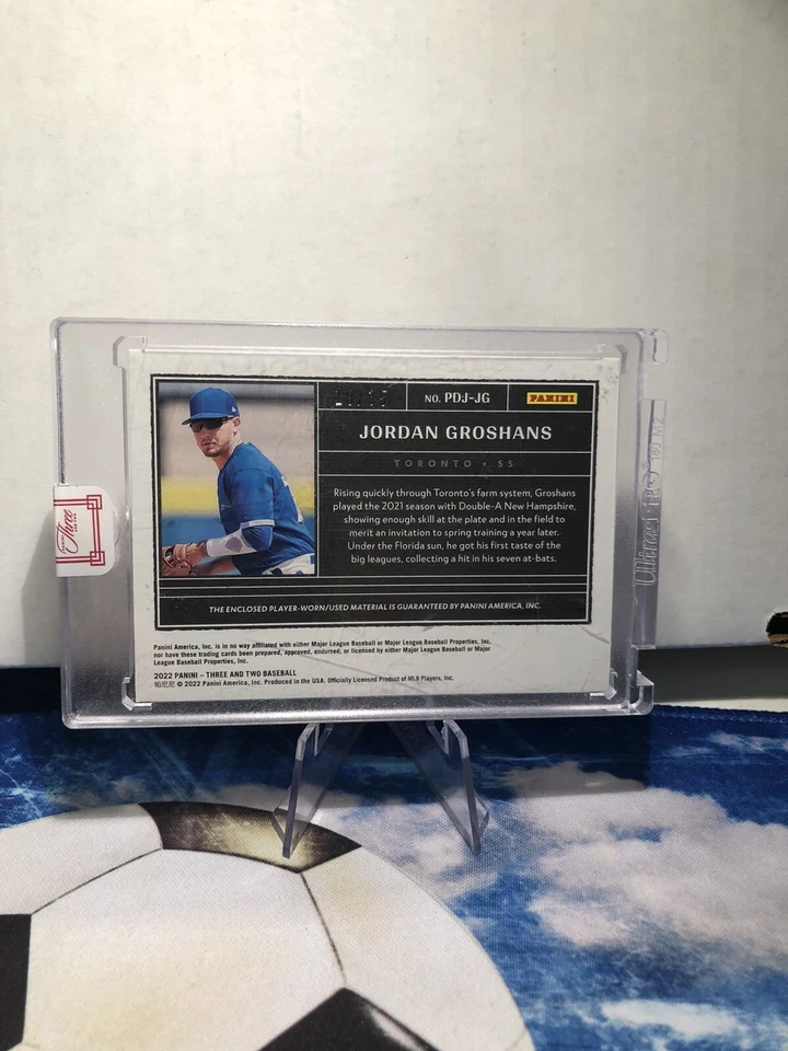 2022 Panini Three and Two Dual Patches Prospect /35 Jordan Groshans #PDJ-JG - Image 2 of 2