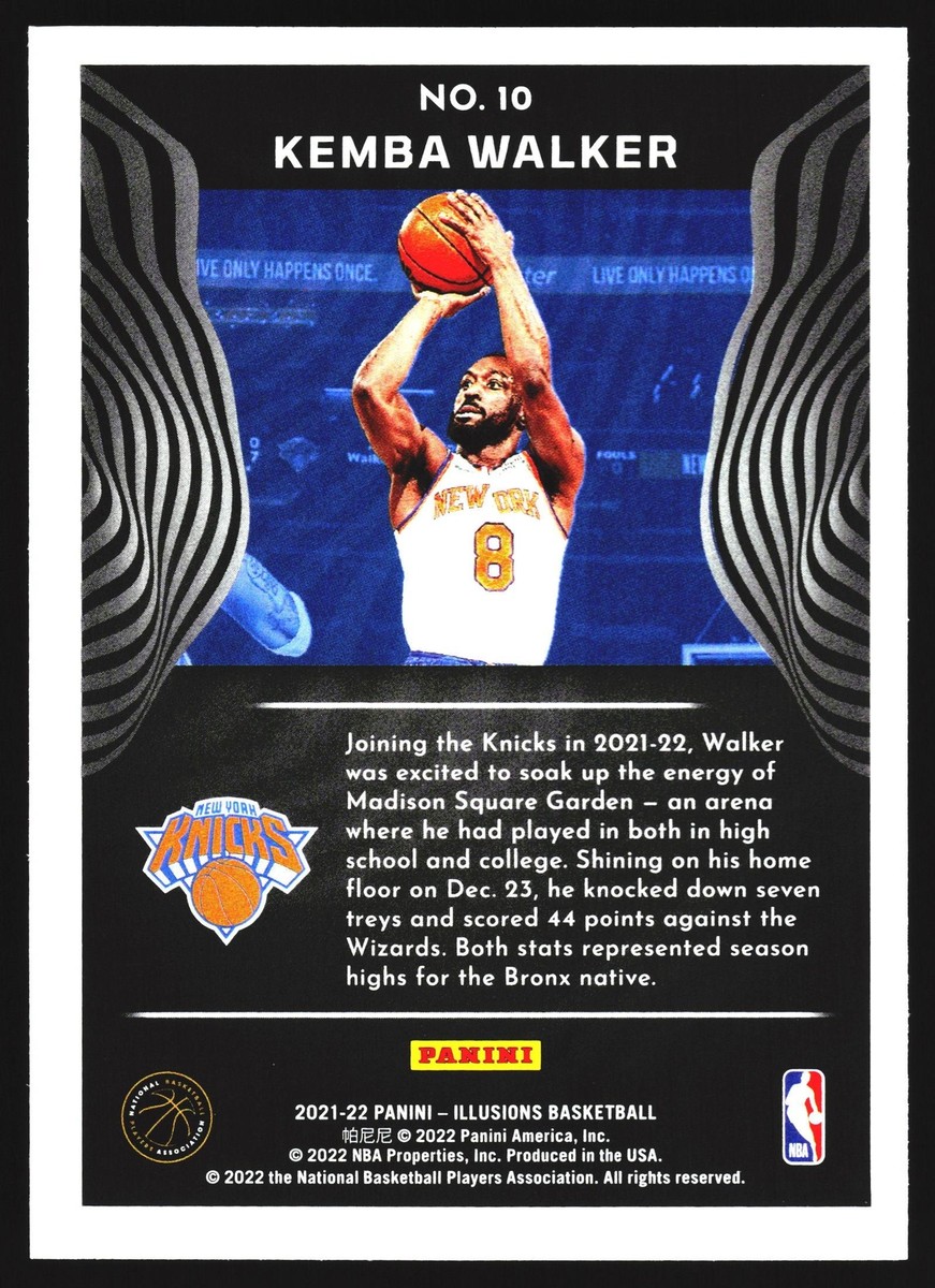 Kemba Walker 2021-22 Panini Illusions Emerald New York Knicks NBA