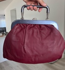 Retro Vintage Burgendy Large Handbag