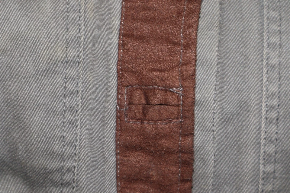 Double D Ranch Jacket Women XS Green Brown Militray Suede Patch Belted **READ** - Image 2 of 4