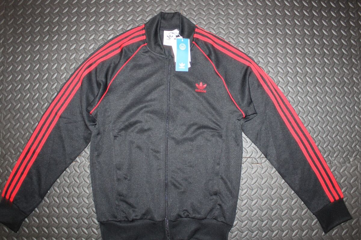 NEW MENS ADIDAS ORIGINALS SUPERSTAR TREFOIL TRACK JACKET NEW MENS ADIDAS ORIGINALS SUPERSTAR TREFOIL TRACK JACKET