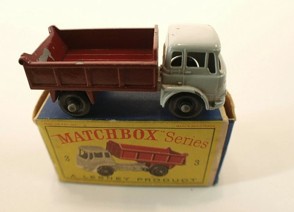 Matchbox Serie Nr. 3 Bedford Kipper LKW In Der Schachtel - Bild 2 von 4