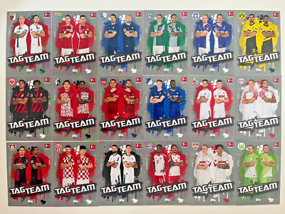 Topps Match Attax EXTRA Bundesliga 2023/2024 - Alle 18 TAG TEAM Karten 23/24