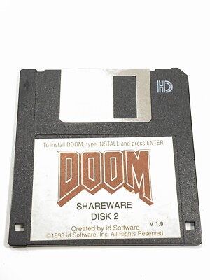 Doom Shareware Disk 2 Only on 3.5'' Disk PC Program