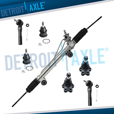 #ad RWD Power Steering Rack and Pinion Ball Joint Tie Rods for Silverado Sierra 1500 $285.69