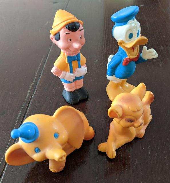 Lot of 4 Vintage Miniature Walt Disney Hard Plastic Figurines eBay