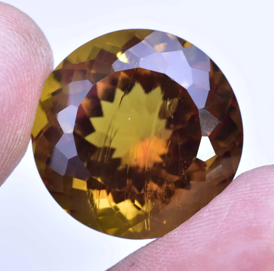 Piedra preciosa natural DIÁSPORA 36,80 quilates cambio de color corte redondo rara encontrada CERTIFICADA Foto 3 de 4
