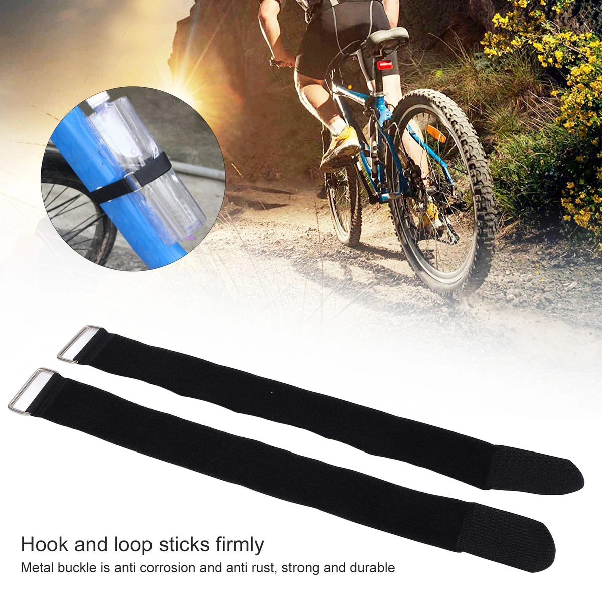 2Pcs Bicycle Multifunctional Adjustable Fixie Straps Ties Bicycle