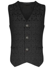 New Men's Vest Waistcoat Gothic Steampunk Victorian/SOA Biker Club Vest/USA