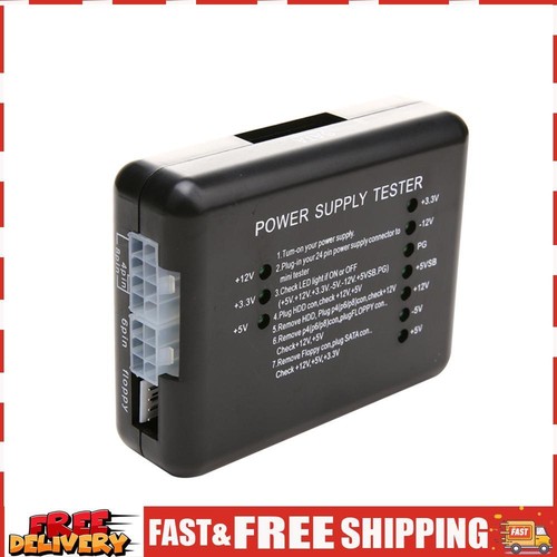ATX -Stromversorgungs -PSU -Tester mit 20/24 Pin SATA & Molex HDD -Stecker für P