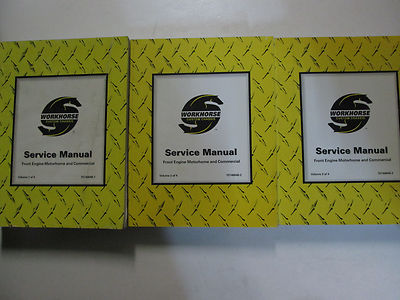 Workhorse Front Motorhome & Commercial Service Handbuch Set Unvollständig