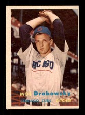 1957 Topps #84 Moe Drabowsky EX+ RC Rookie Cubs 400955