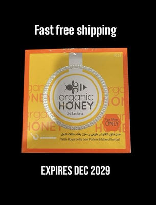 #ad Organic Honey infused with Natural Jelly Honey Bee Pollen 24 Sachets SHIPS FAST $29.99