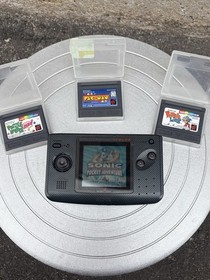 NeoGeo Pocket Color Console + 4 Games &ndash; Sonic Pocket Adventure, Pac-Man &ndash; Tested