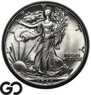 1945 Walking Liberty Half Dollar, Blast White Gem Blazer