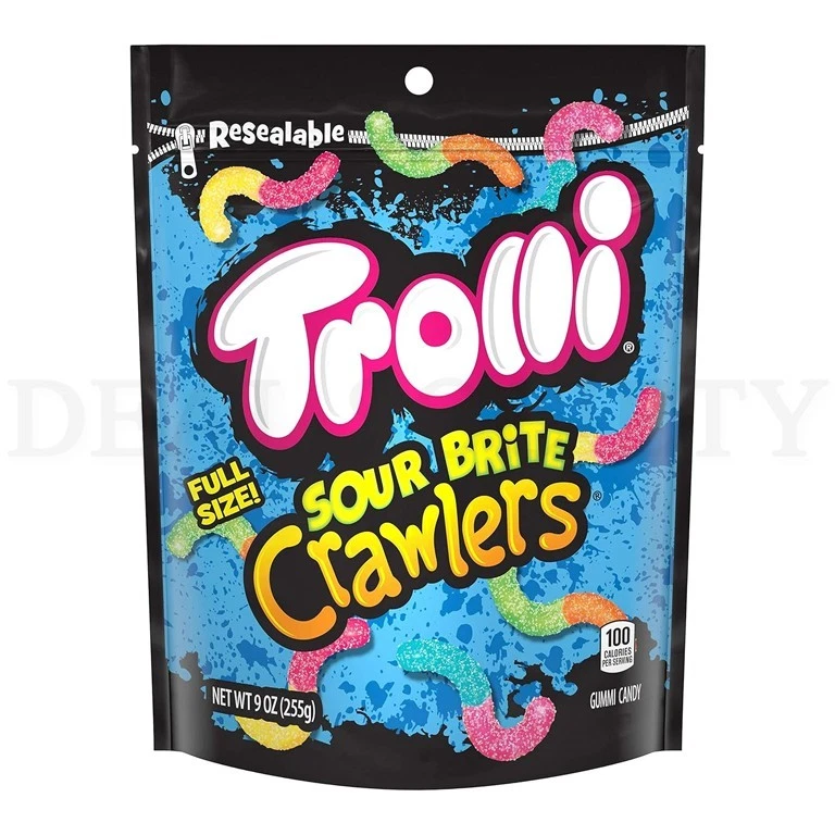 Trolli Sour Brite 爬行者软糖糖果 9 盎司 6 件装 — 第 2/4 张图片