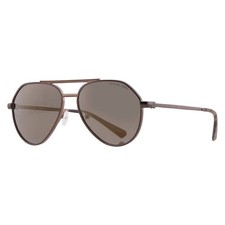 Michael Kors Brentwood Olive Mirror Pilot Men's Sunglasses MK1168 10014T 58