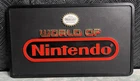 Rare Vintage Double Sided World Of Nintendo Sign Plastic Video Game NES 7" x 12"