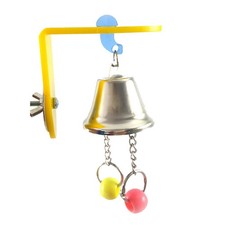 Parrot Hanging Chew Toy Stainless Steel Bird Cage Decoration With Bell
