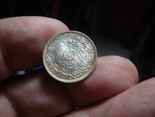 Germany 1915 E 90% Silver 1/2 Mark Lustrous BU