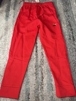 Puma Men's Classics Tech Pants High Risk Red 531512-11 Size Small