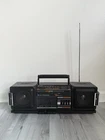 Sharp GF-330 2-Way 4-Speaker Stereo Cassette Radio Boombox Black