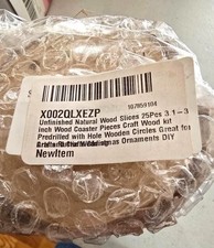 25 Pcs Wood Slices for Crafts,3. 1-3" Natural Unfinished Wood Slices, Round A1