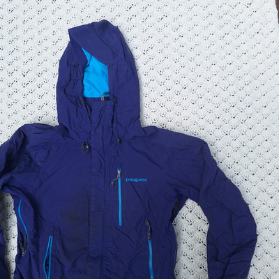 Patagonia Womens Piolet Gore-Tex Full Zip Hiking Outdoor Blue