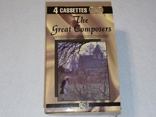 Great Composers Vol. 1-4 Beethoven Mozart Strauss Tchaikovsky 4 Cassettes Tapes